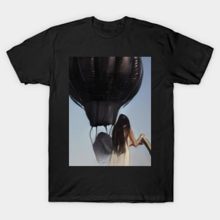 Air Baloon Woman Geek Designer Dune Stika Artistic Anime Style T-Shirt